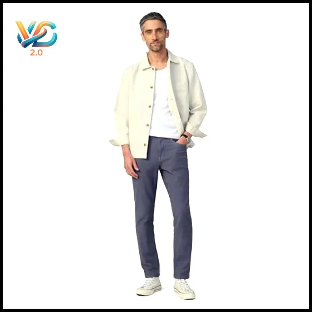 Slim Fit French Terry Jeans, Comfort Performance Pants,‎ Non-Denim